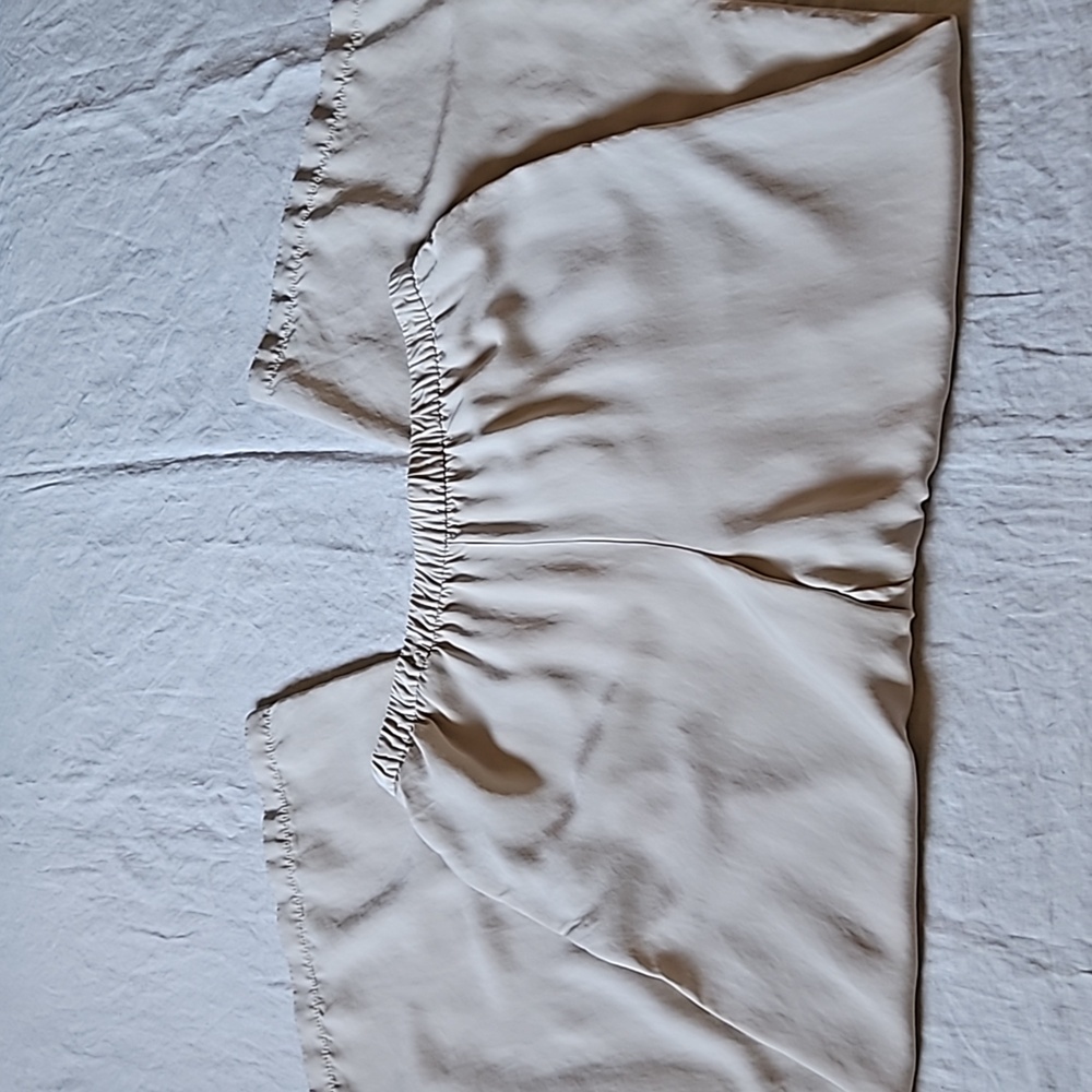 Zara Wide Leg Cream Trouser Pants Size XXlarge - Picture 7 of 16